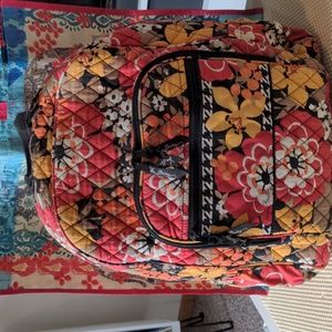 Vera Bradley "Bittersweet" pattern multi colored backpack.